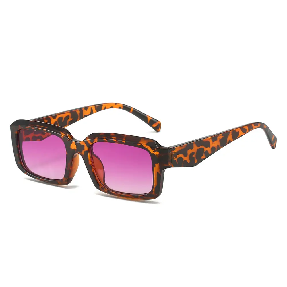 Lovery Leopard Sunglasses for Men Women Square Frame - Image 7