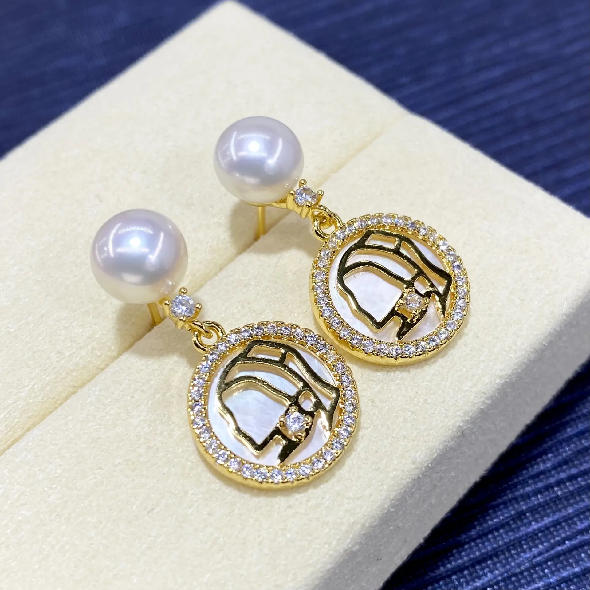 TikTok Style Pearl & Diamond Earrings for Women - Image 6