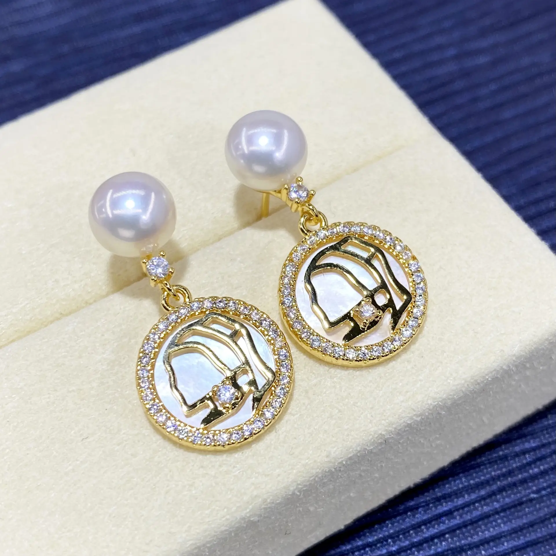 TikTok Style Pearl & Diamond Earrings for Women — feature 6