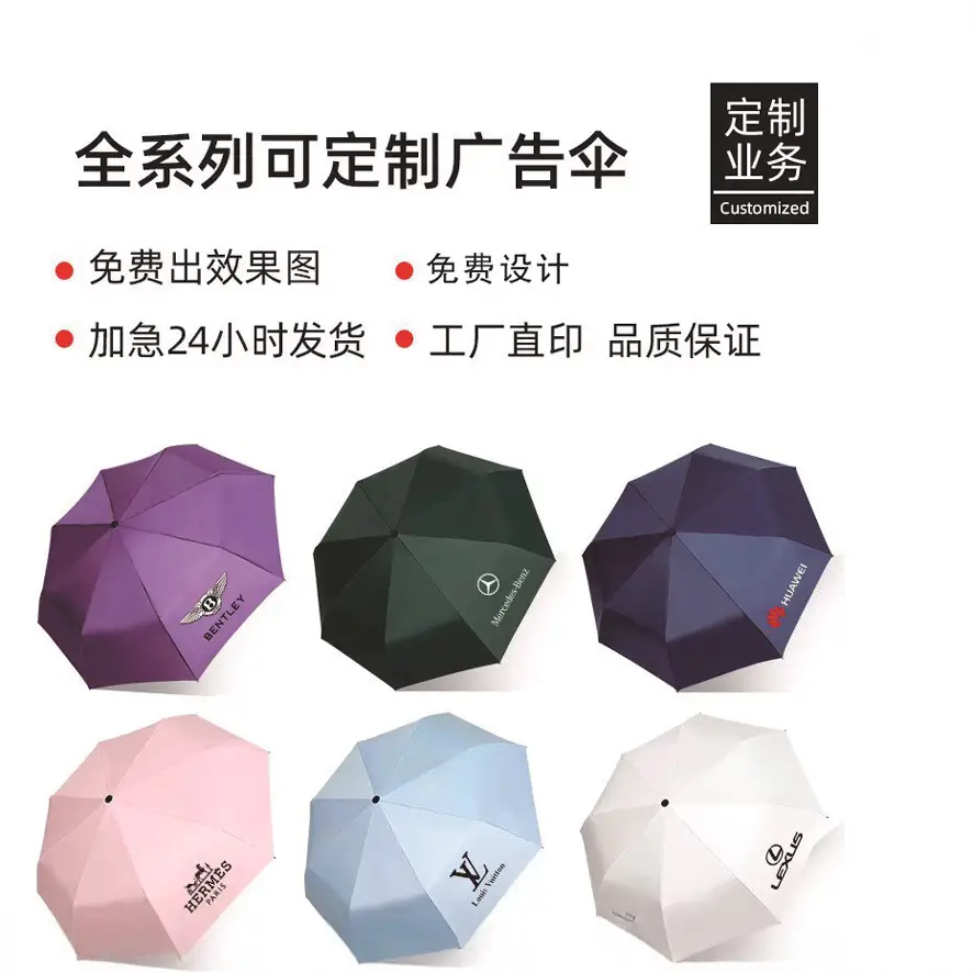 Water Proof Automatic LED Umbrella with Comfortable Grip