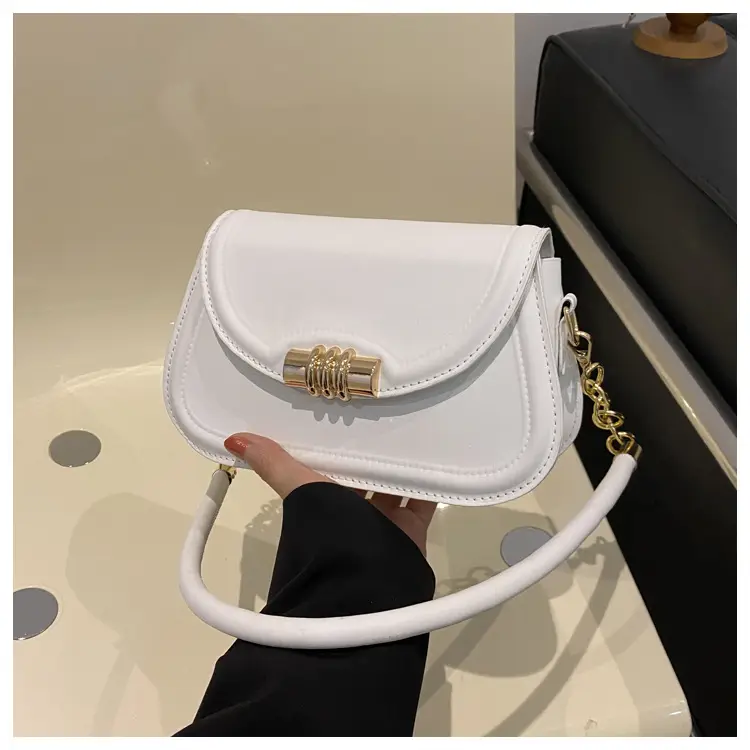 Women's Retro Chain Shoulder Bag Brown 2024 - Image 2