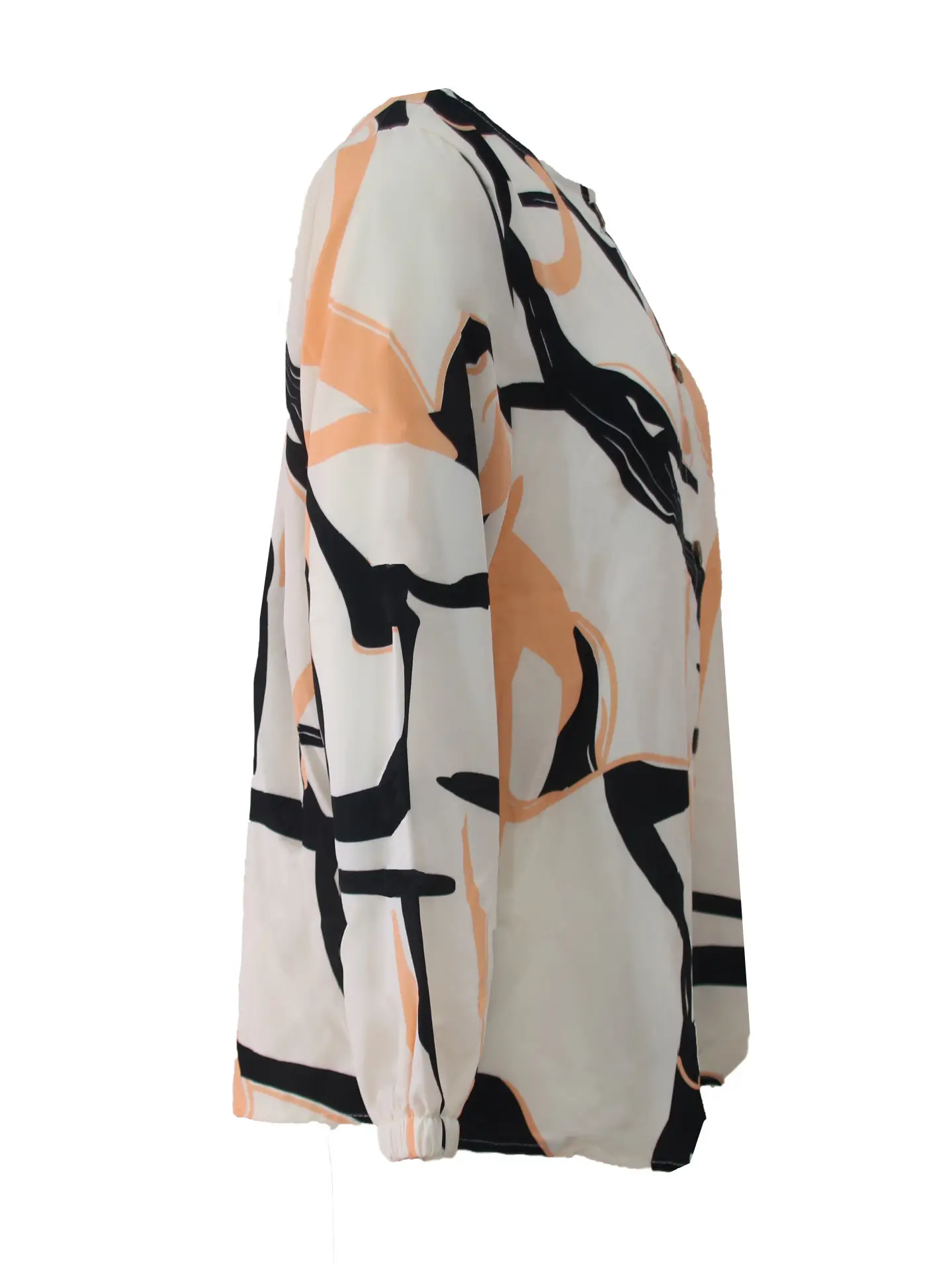 2023 Muslim Floral Puff Sleeve Women's Blouse — feature 7