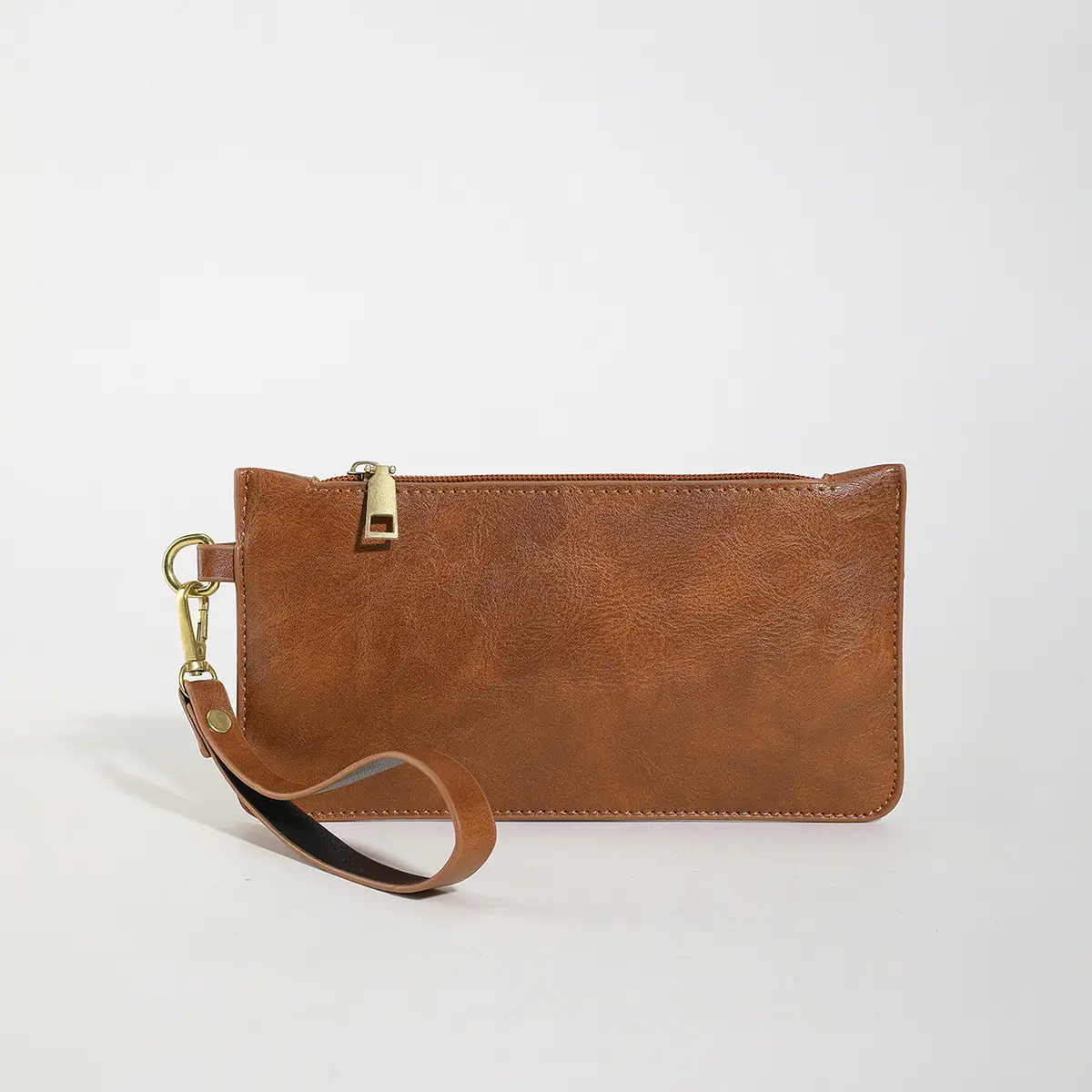Women's Brown Leather Crossbody Bag with Wide Strap - Image 7