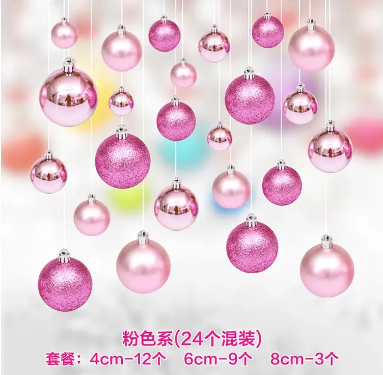 24cm Red Christmas Ball Decorative Ceiling Ball - Image 30