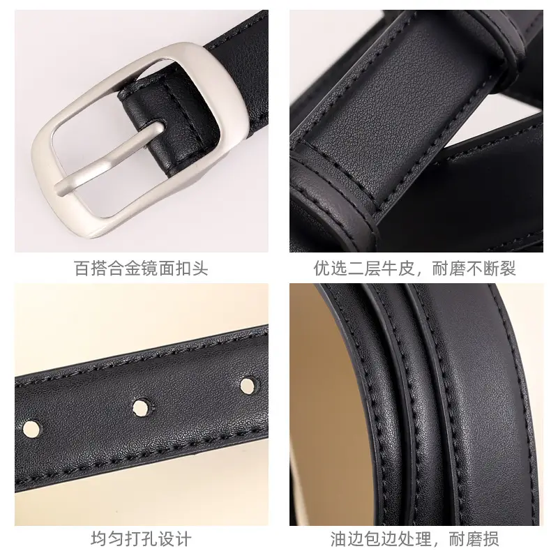 2025 Women Genuine Leather Belt Korean Style Jeans Belt - Image 9