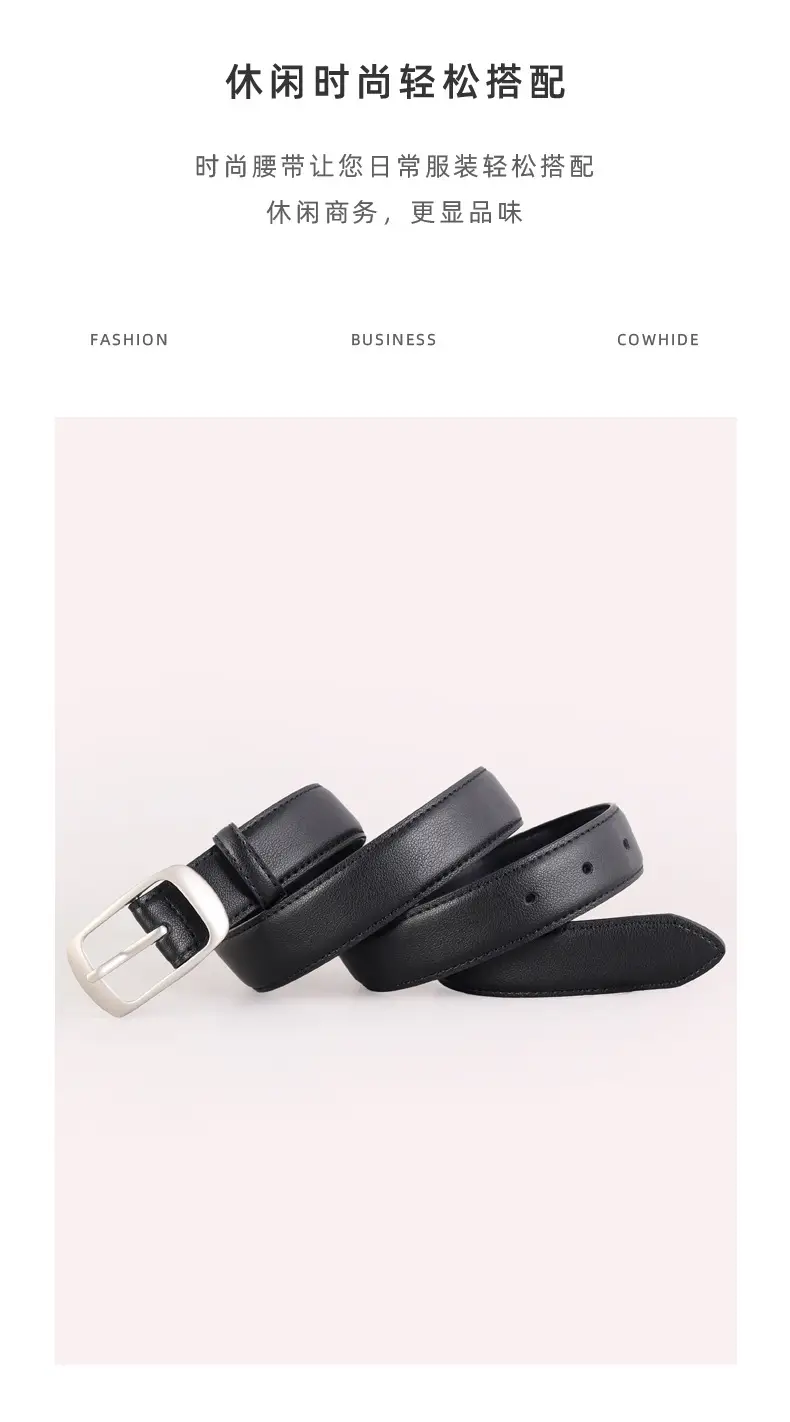 2025 Women Genuine Leather Belt Korean Style Jeans Belt — feature 28