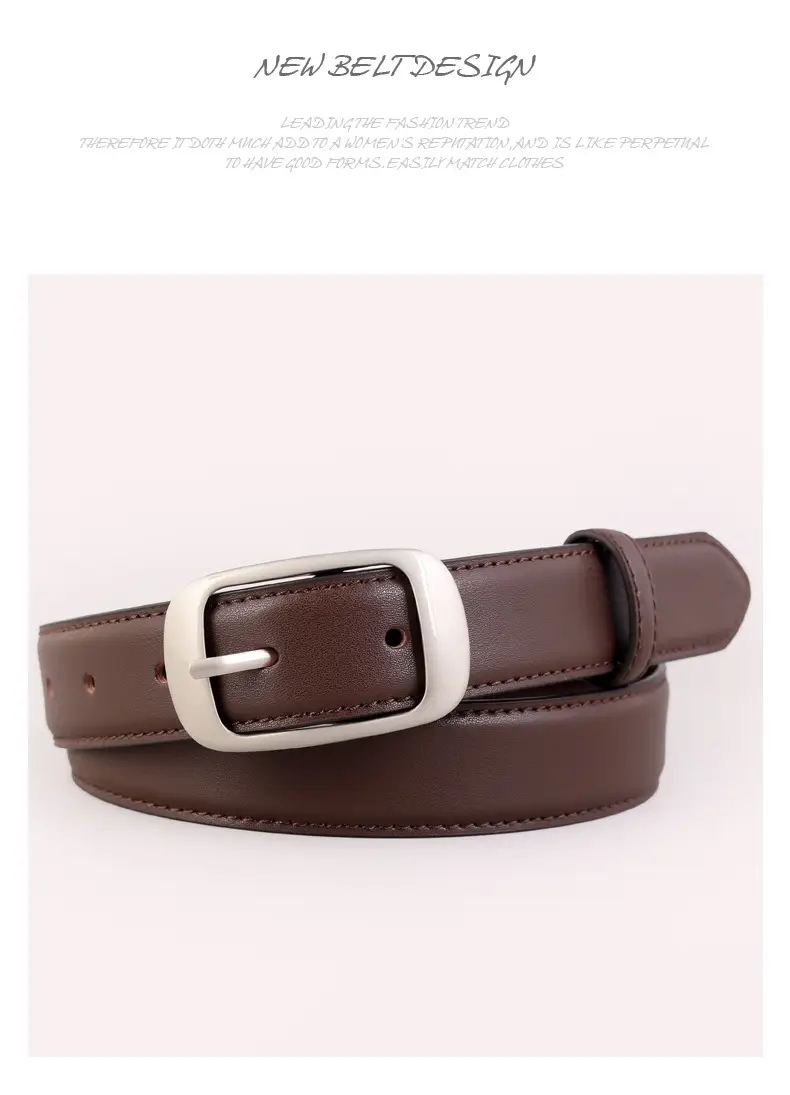 2025 Women Genuine Leather Belt Korean Style Jeans Belt — feature 38