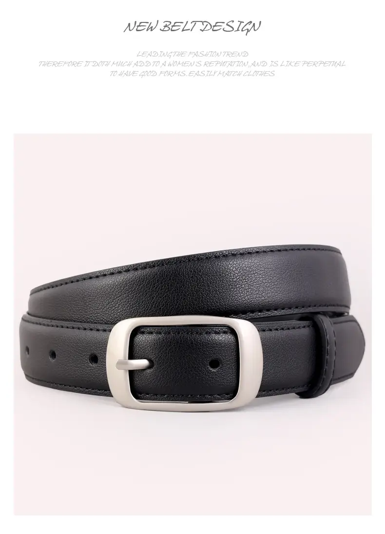 2025 Women Genuine Leather Belt Korean Style Jeans Belt — feature 39