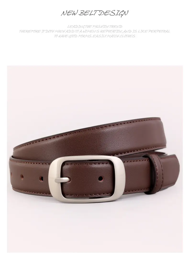 2025 Women Genuine Leather Belt Korean Style Jeans Belt — feature 41