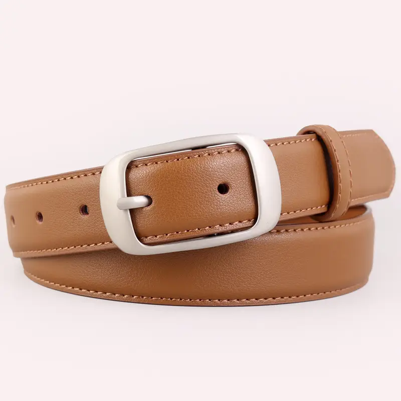 2025 Women Genuine Leather Belt Korean Style Jeans Belt - Image 2
