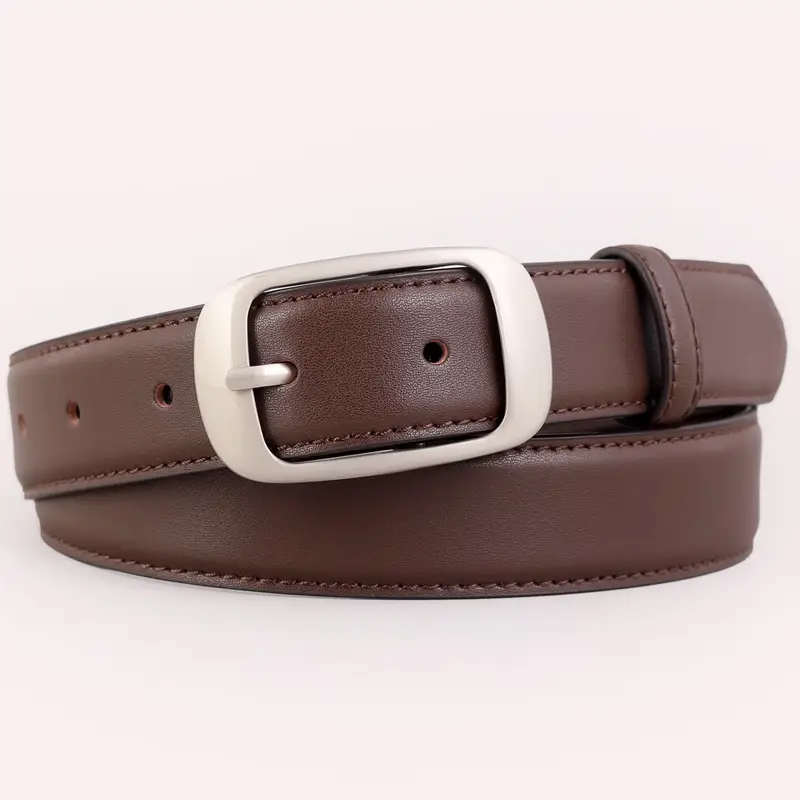 2025 Women Genuine Leather Belt Korean Style Jeans Belt - Image 3