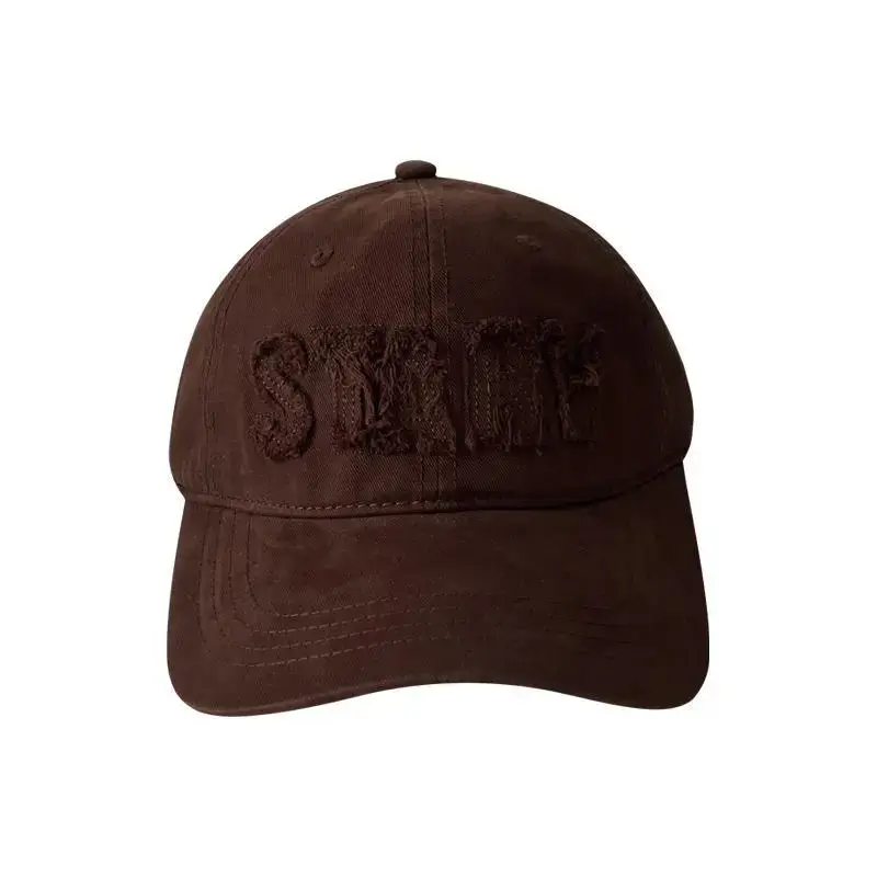 Plum Color Street Faded Letter Peaked Cap for Women - Image 10