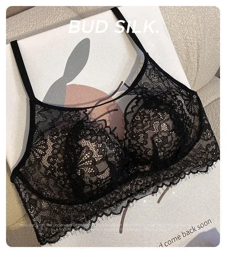 Red Lace Push-Up Bra Set for Women with Adjustable Back Closure — feature 16