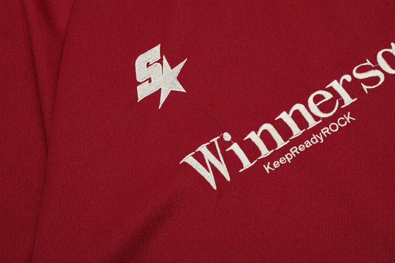 Winnersquad Red 3 Bar Short Sleeve T-Shirt — feature 9