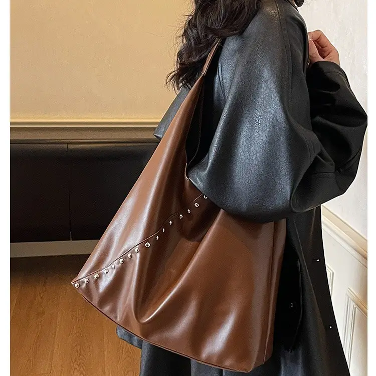 Frosted Leather Shoulder Bag Large Capacity 2023 - Image 19