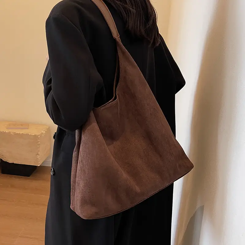 Frosted Leather Shoulder Bag Large Capacity 2023 - Image 20