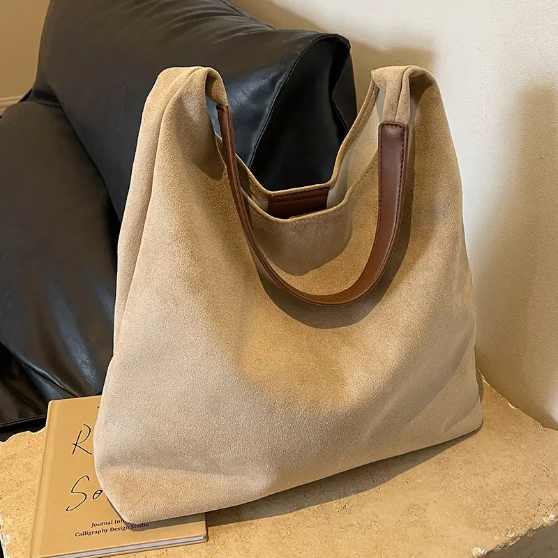 Frosted Leather Shoulder Bag Large Capacity 2023 - Image 2