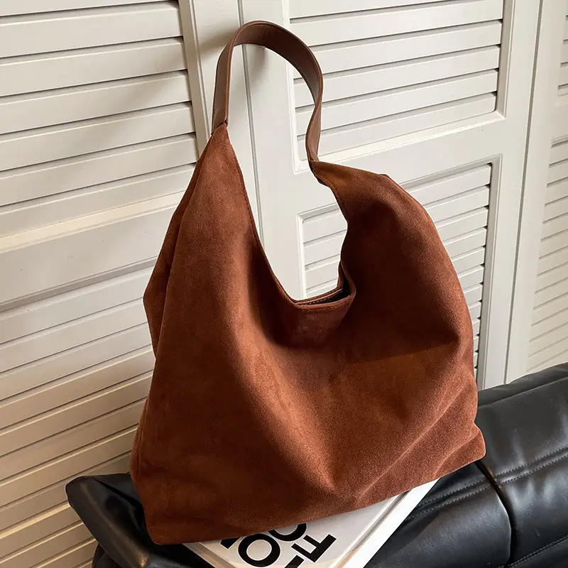 Frosted Leather Shoulder Bag Large Capacity 2023 - Image 3