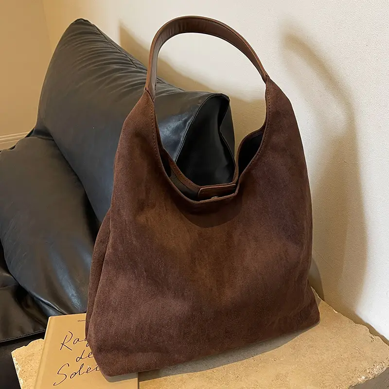 Frosted Leather Shoulder Bag Large Capacity 2023 - Image 4