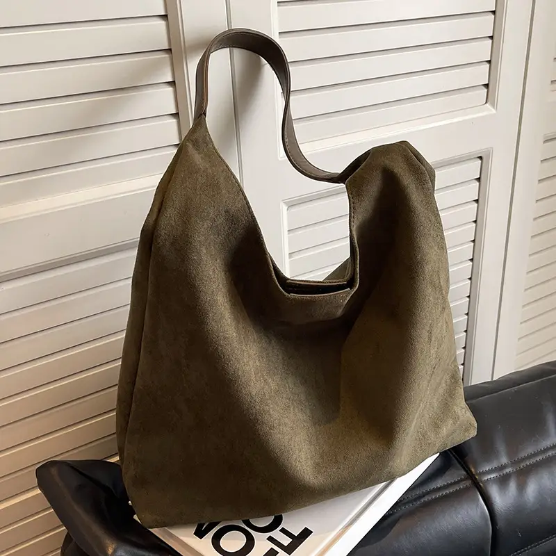Frosted Leather Shoulder Bag Large Capacity 2023 - Image 5