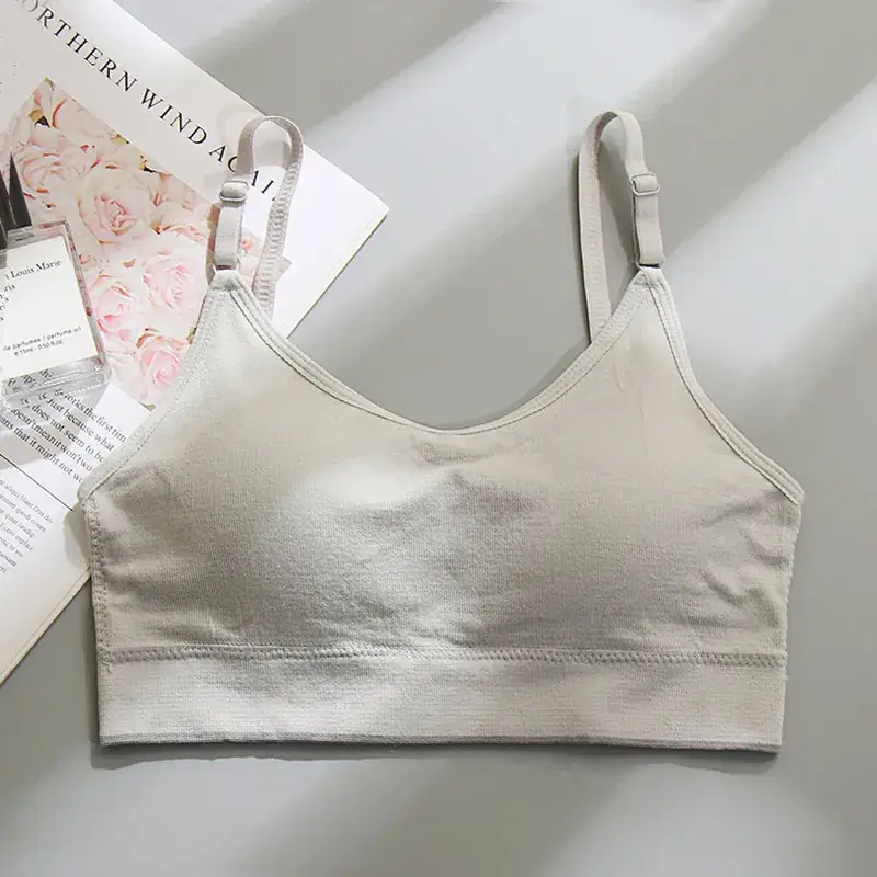 Beige Fixed Cup Tube Top Underwear for Girls - Image 8