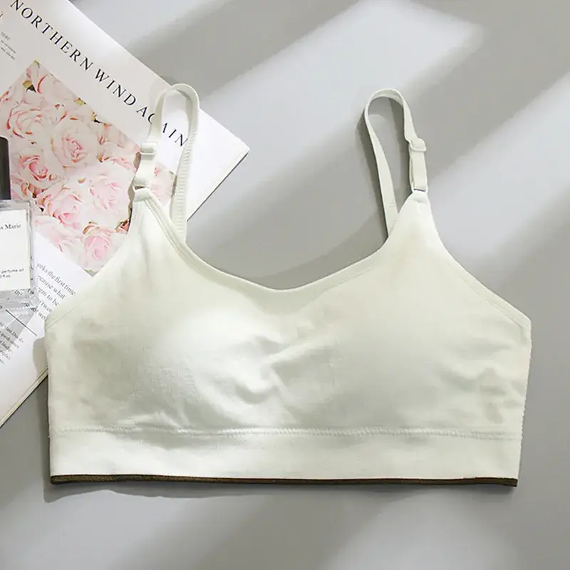 Beige Fixed Cup Tube Top Underwear for Girls - Image 9