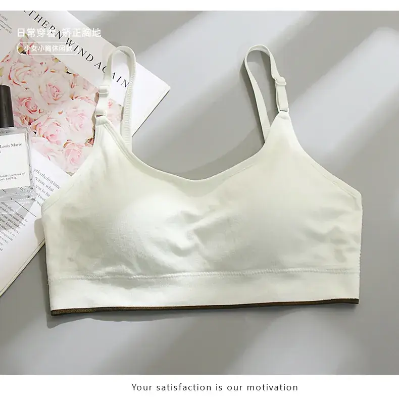 Beige Fixed Cup Tube Top Underwear for Girls — feature 13