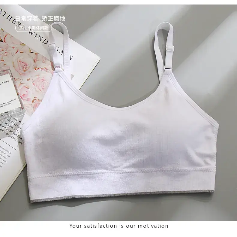 Beige Fixed Cup Tube Top Underwear for Girls — feature 18