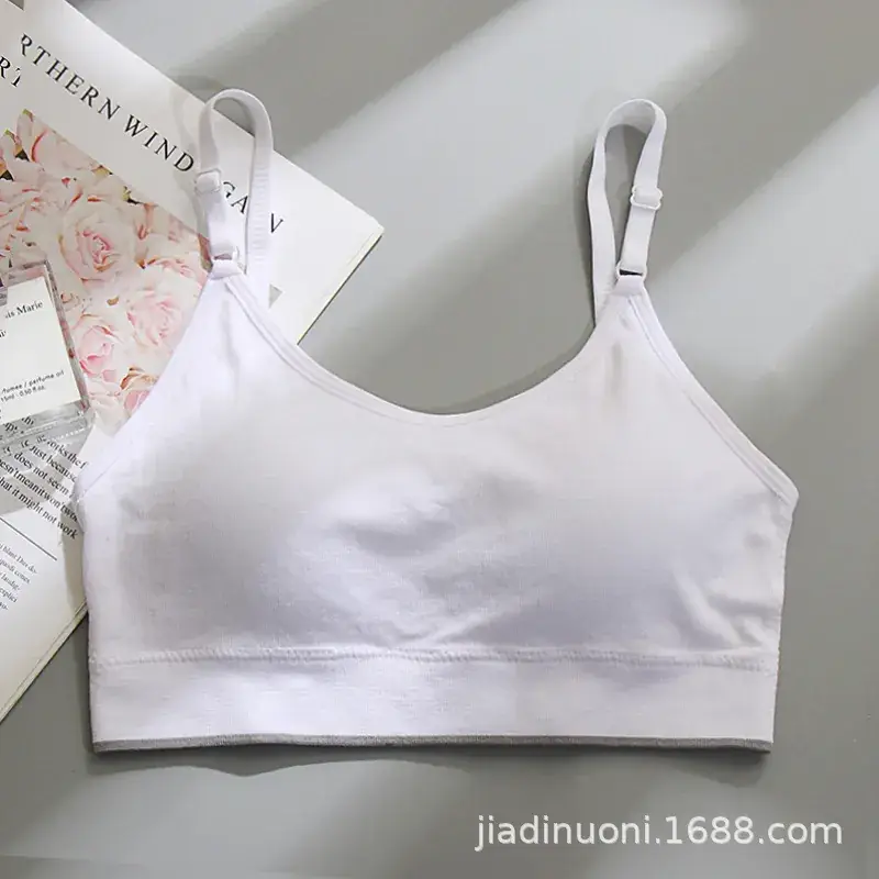 Beige Fixed Cup Tube Top Underwear for Girls - Image 4