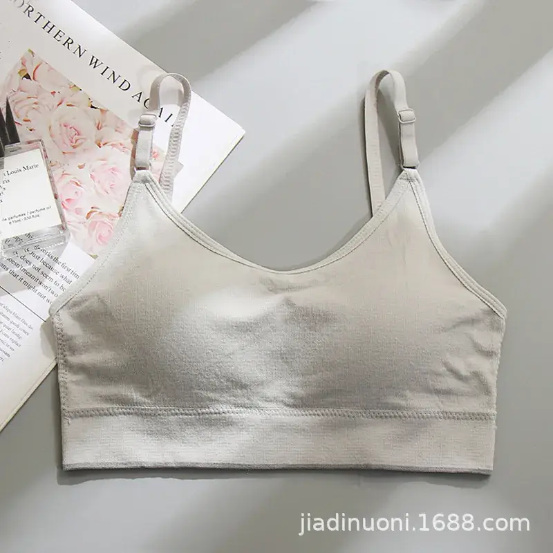 Beige Fixed Cup Tube Top Underwear for Girls - Image 5