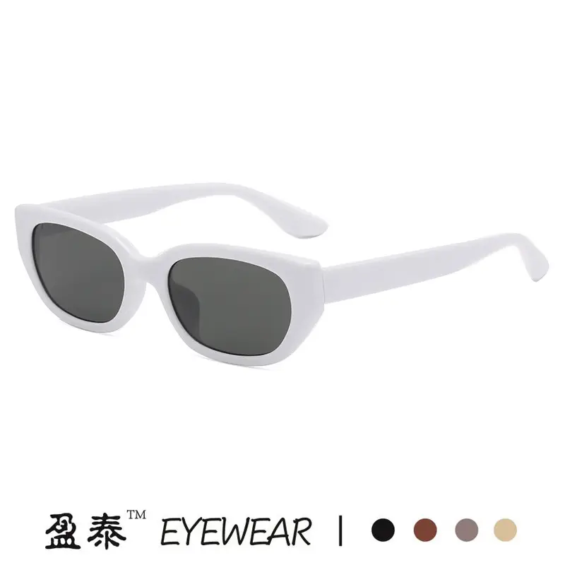 Women's Korean Retro Cat Eye Sunglasses Black - Image 9