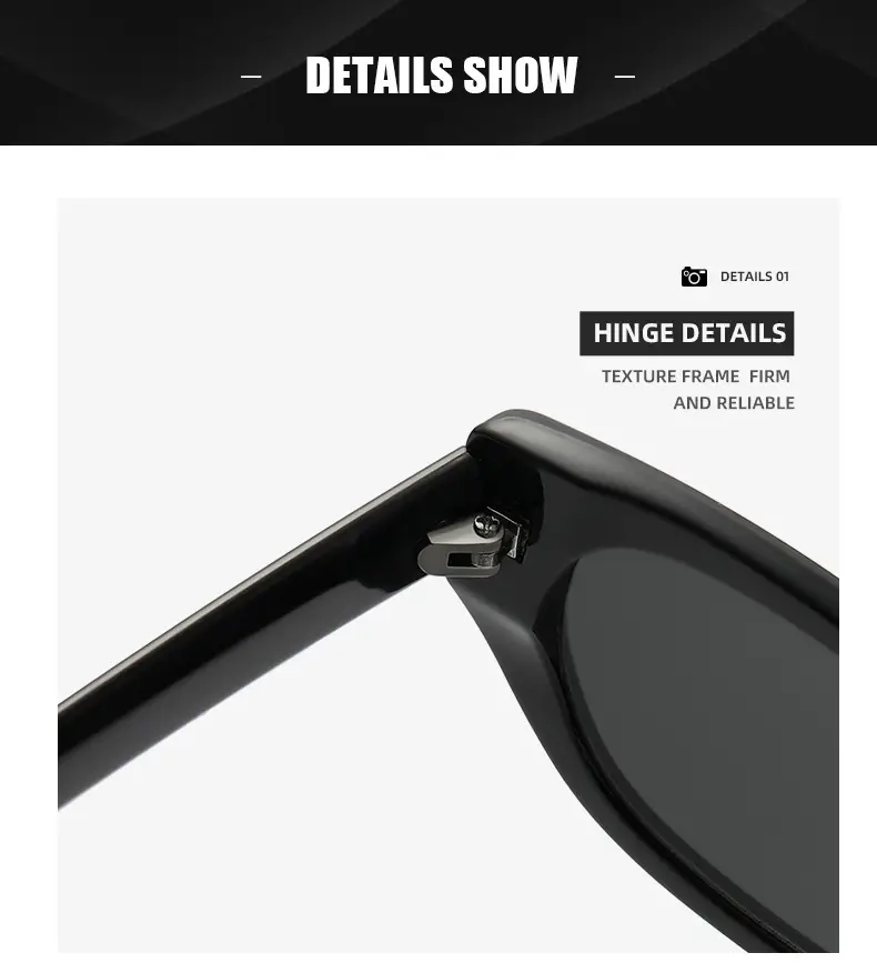 Women's Korean Retro Cat Eye Sunglasses Black — feature 20