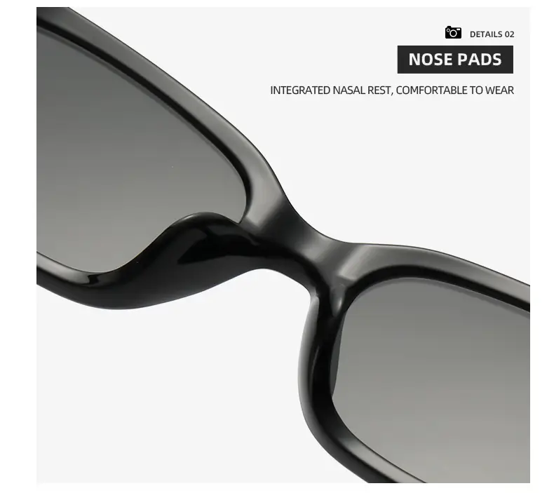 Women's Korean Retro Cat Eye Sunglasses Black — feature 21
