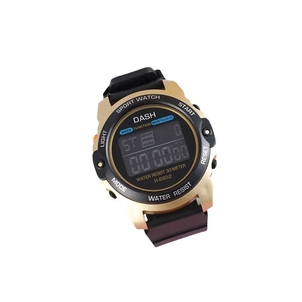 Black Waterproof Digital Watch for Men Women