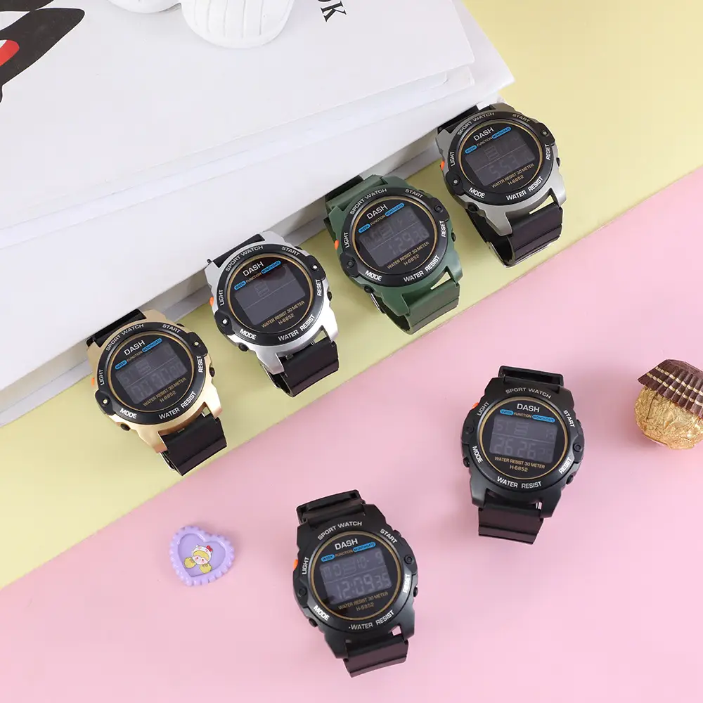 Black Waterproof Digital Watch for Men Women — feature 4