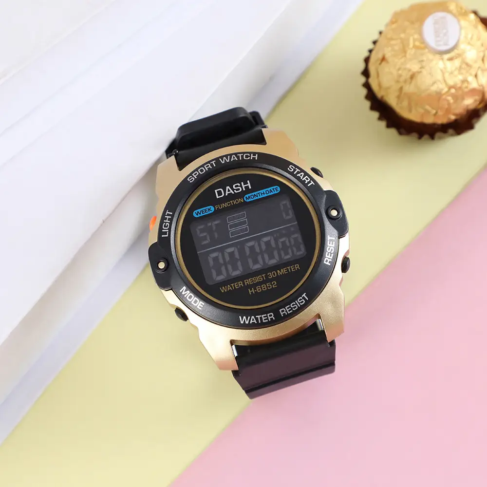 Black Waterproof Digital Watch for Men Women — feature 5