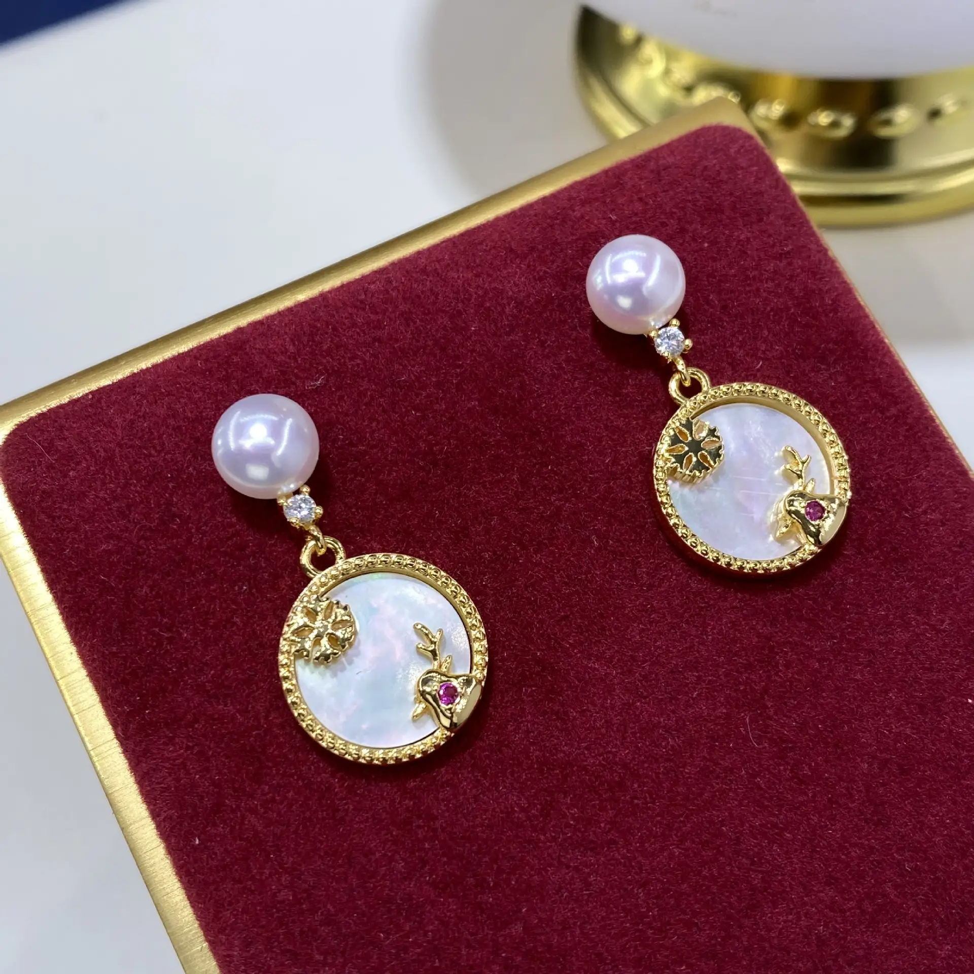 TikTok Fritillaria Snowflake Earrings for Women - Image 3