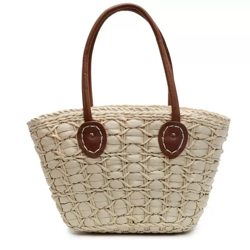 Women Straw Woven Shoulder Bag European American Retro Style - Image 2