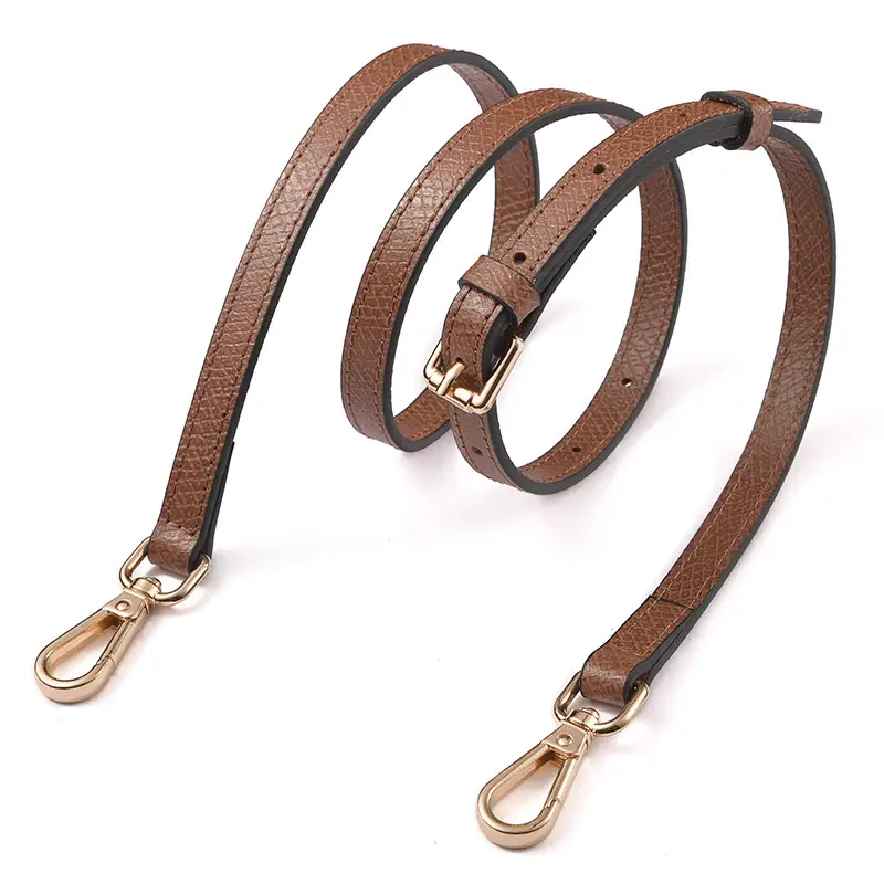 Gray Leather Shoulder Strap for Mini Bag