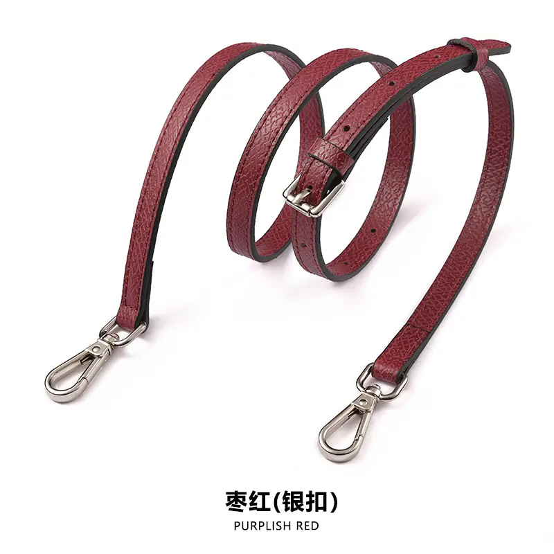 Gray Leather Shoulder Strap for Mini Bag