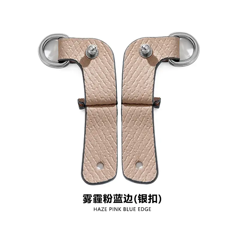 Gray Leather Shoulder Strap for Mini Bag