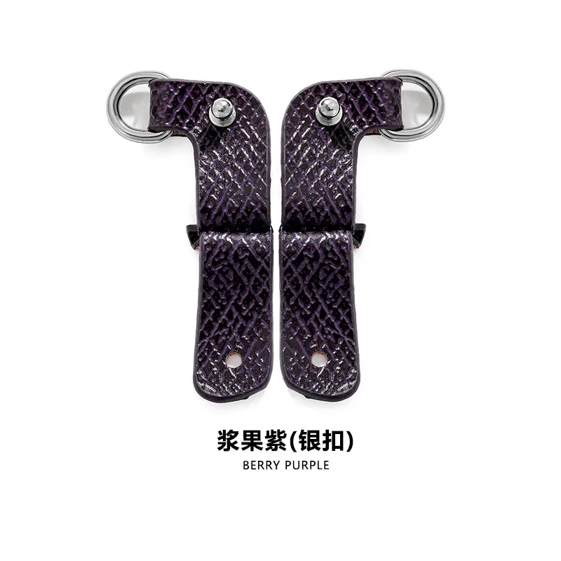 Gray Leather Shoulder Strap for Mini Bag