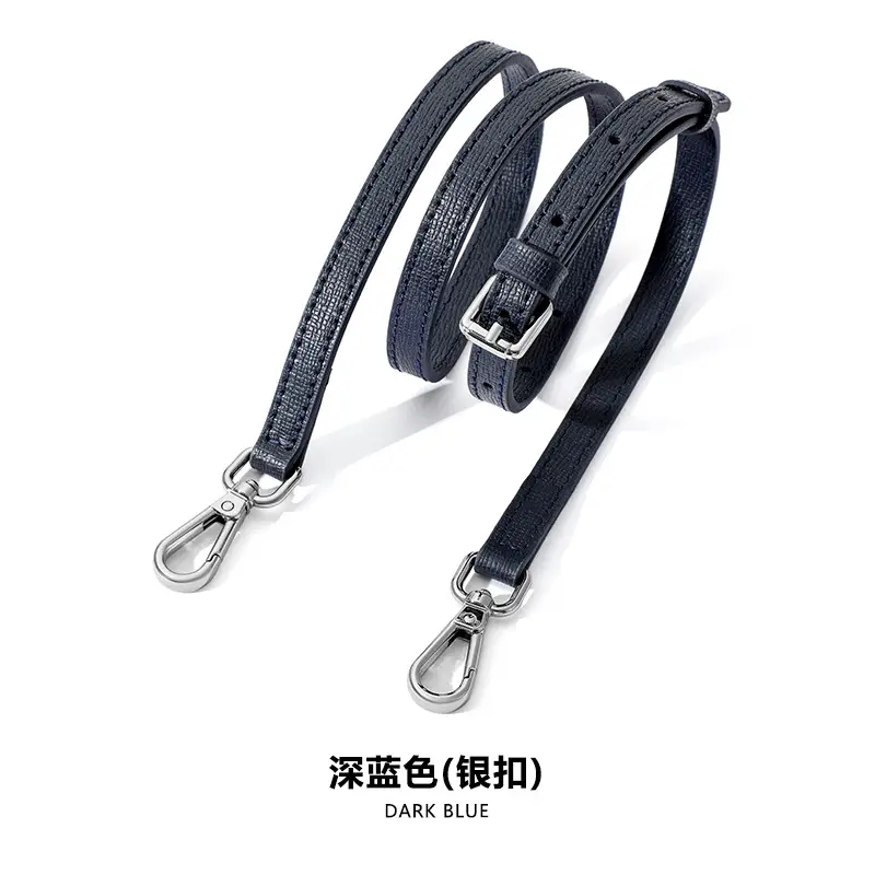 Gray Leather Shoulder Strap for Mini Bag