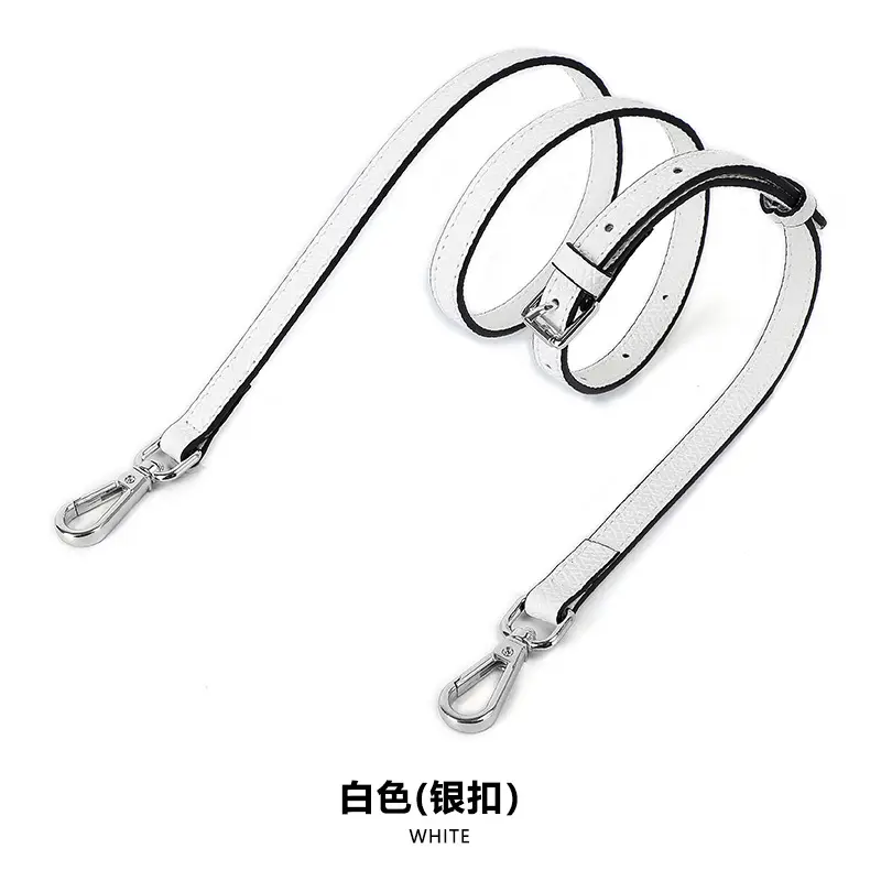 Gray Leather Shoulder Strap for Mini Bag