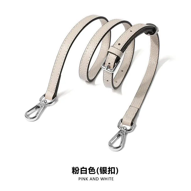 Gray Leather Shoulder Strap for Mini Bag
