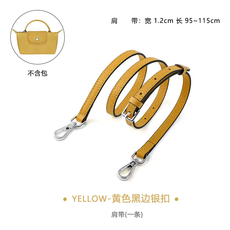 Gray Leather Shoulder Strap for Mini Bag