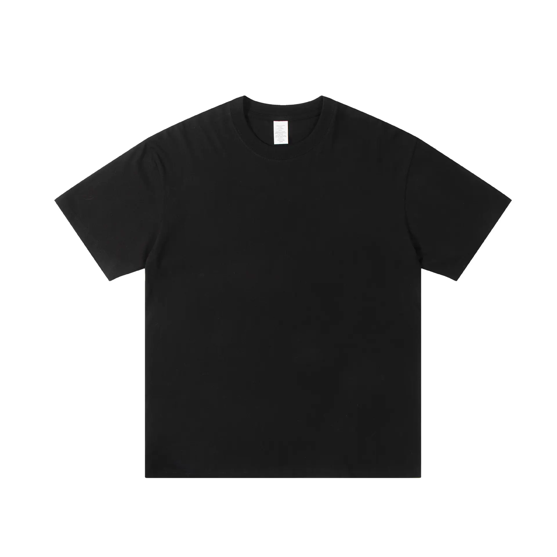 Men's 230g Cotton T-Shirt White Round Neck Loose Fit - Image 9