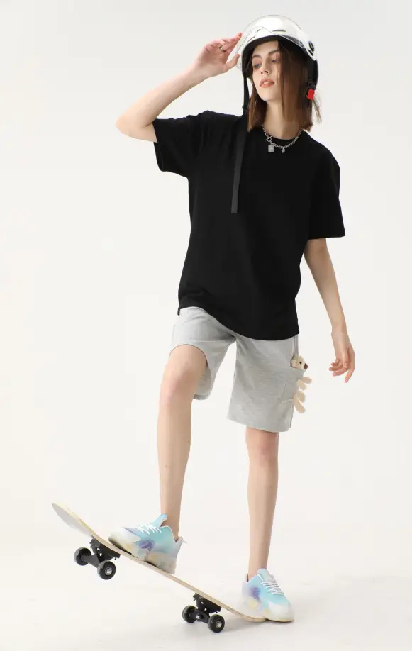 Women Cotton Plain T-Shirt White Round Neck Short Sleeve — feature 25