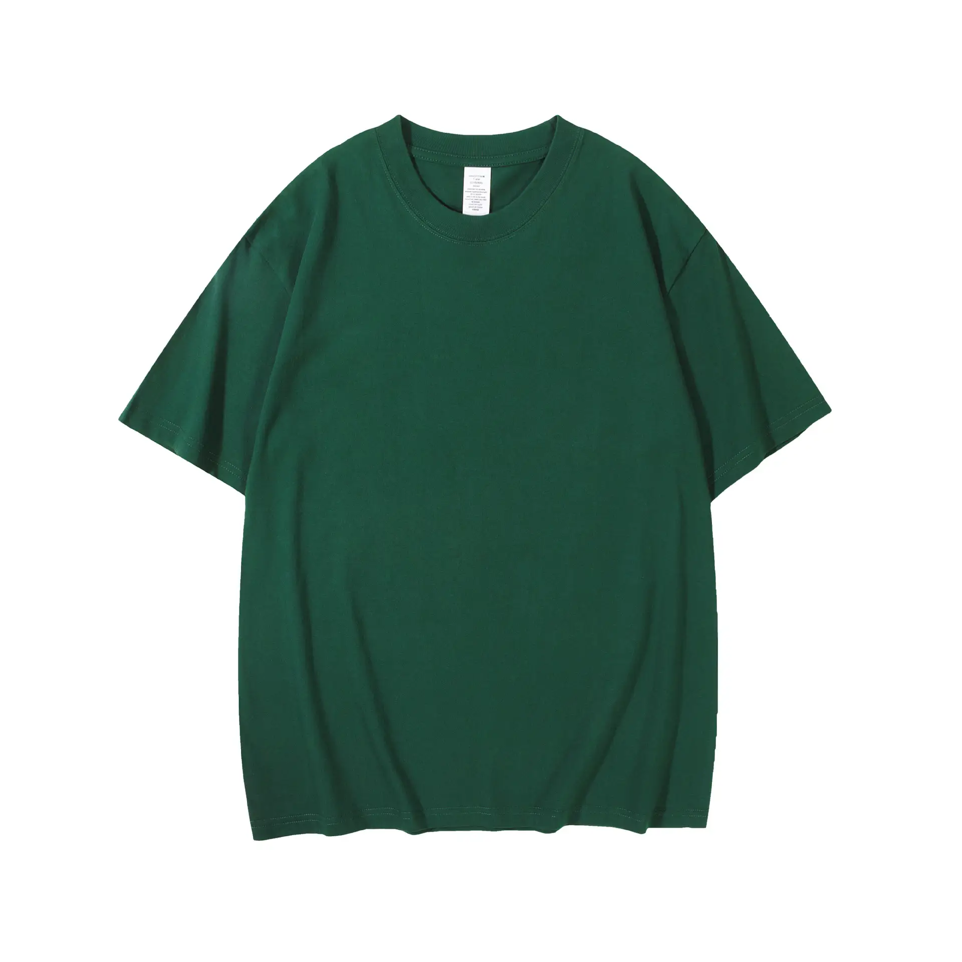 Women Cotton Plain T-Shirt White Round Neck Short Sleeve - Image 10