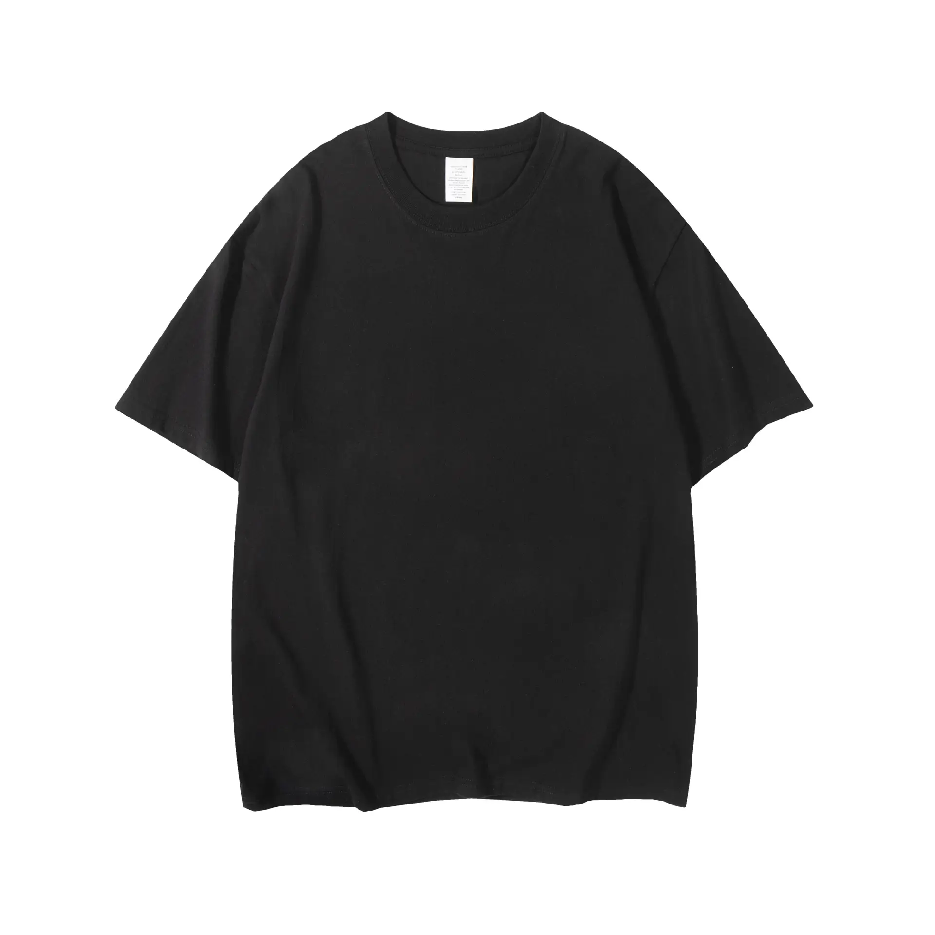 Women Cotton Plain T-Shirt White Round Neck Short Sleeve - Image 2